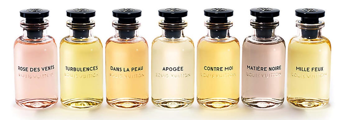 Frascos de perfume Louis Vuitton, diseño de Marc Newson